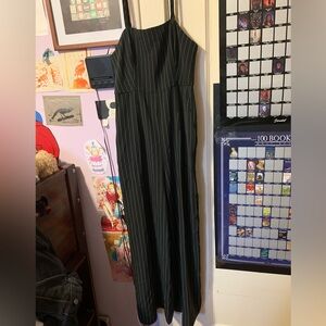 Forever 21 striped jumpsuit
